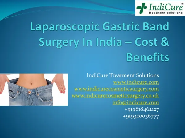 Laparoscopic Gastric Band Surgery In India - Cost