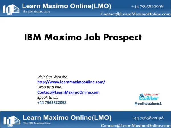 IBM Maximo _Average Salary