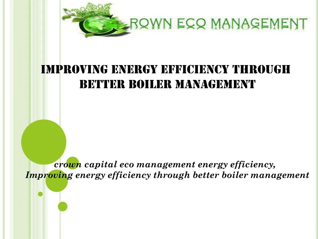improving energy efficiency through better boiler