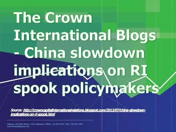 The Crown International Blogs - China slowdown implications