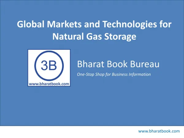 Global Markets and Technologies for Natural Gas Storage