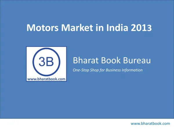 Motors Market in India 2013