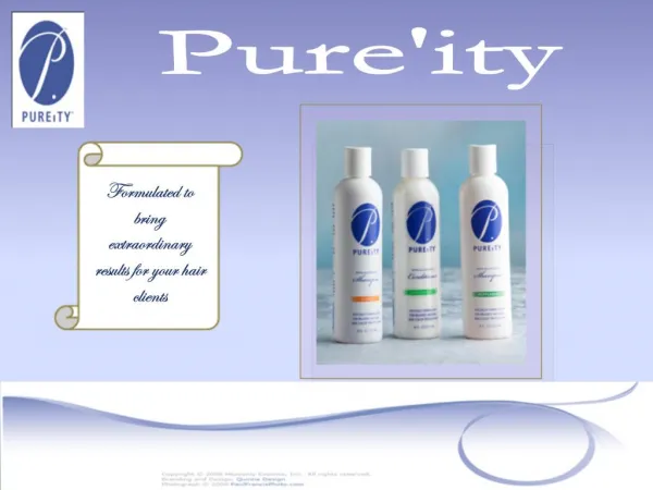 Pure'ity Hair Products Profile