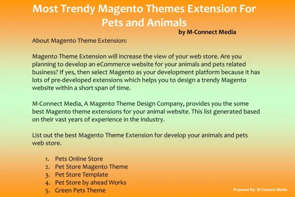 Trendy Magento Extensions for Pets and Animal Website Theme