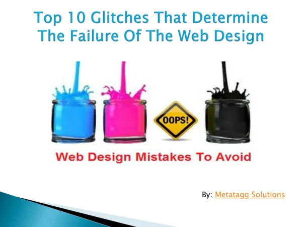 Web Design Tips: Avoid Your Web Design From Failure