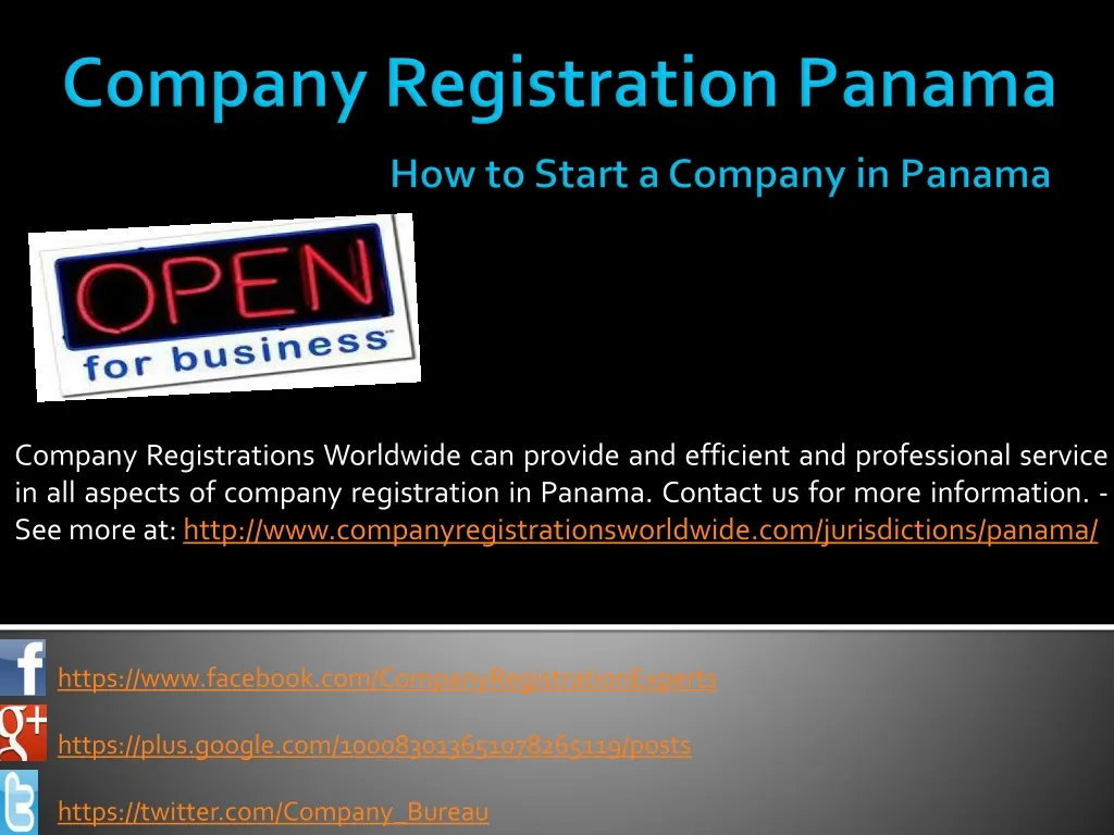 company registration panama how to start a company in panama