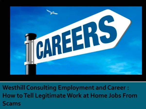 Westhill Consulting Employment and Career How to Tell Legiti
