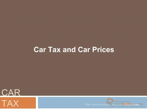 Car Tax