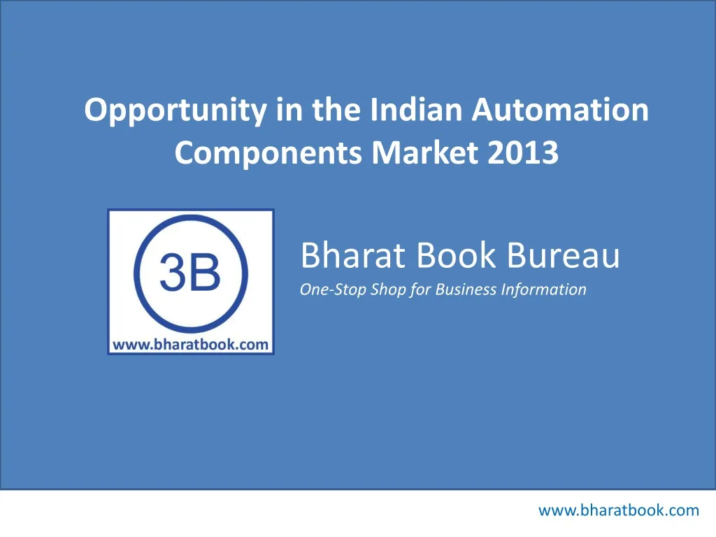 opportunity in the indian automation components