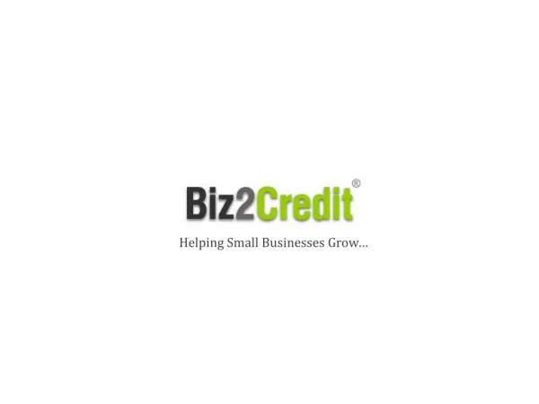 An insight to Biz2credit-commercial loans