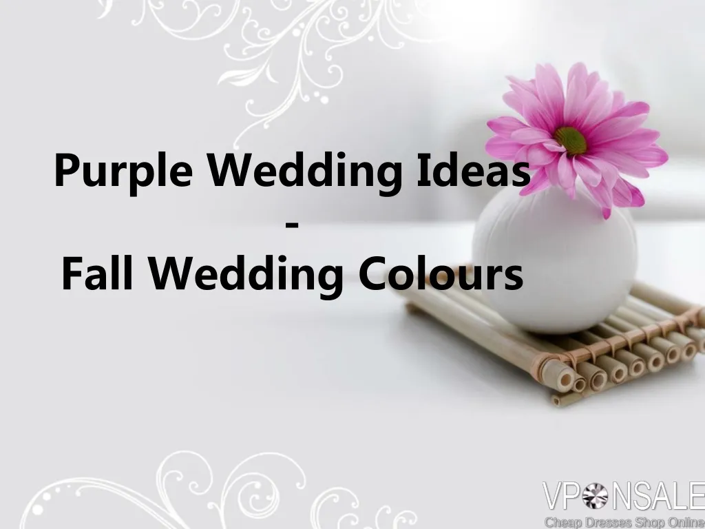 purple wedding ideas fall wedding colours