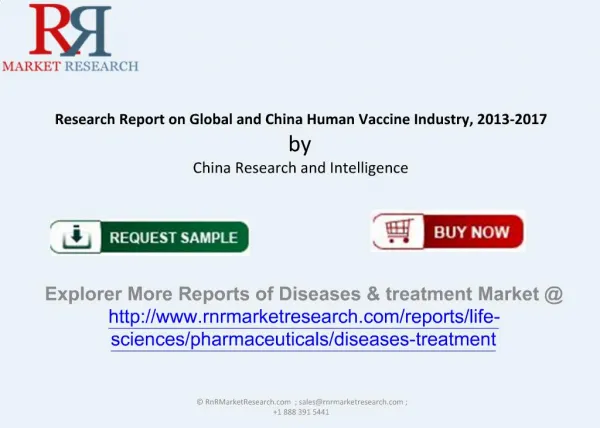 Global and China Human Vaccine Market 2013-2017