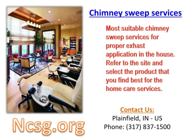 Chimney sweep services