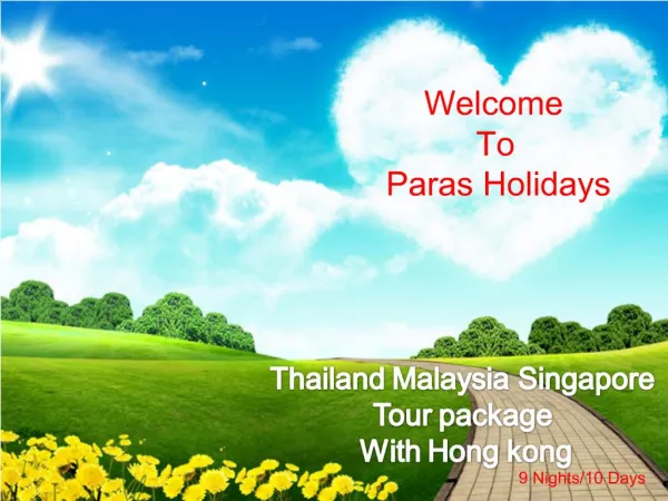 Thailand Malaysia Singapore Tour package With Hong kong