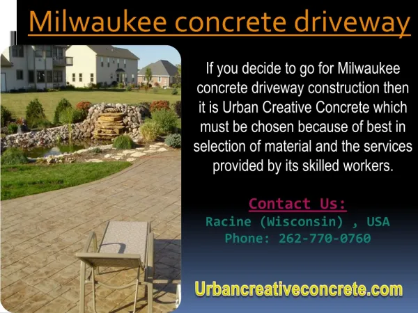 Milwaukee Concrete Driveway