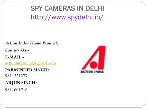 Spy Camera in Delhi India
