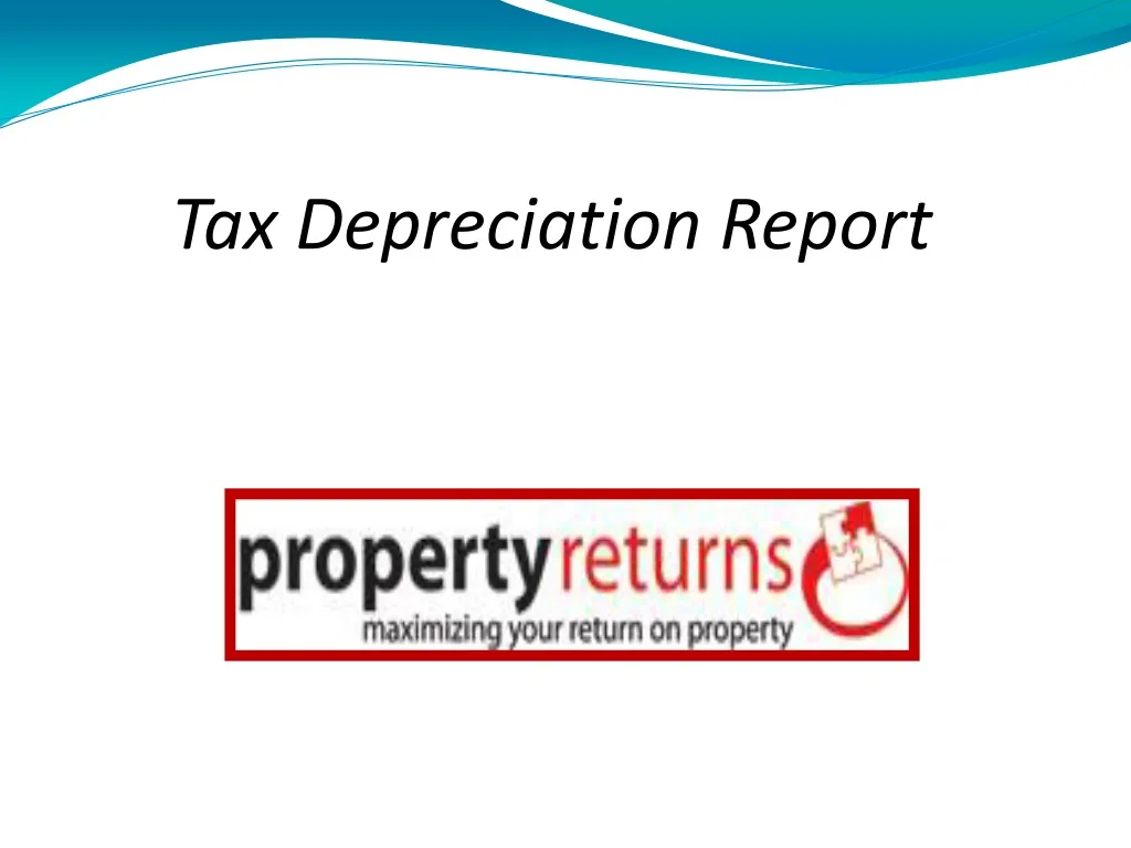 tax depreciation report