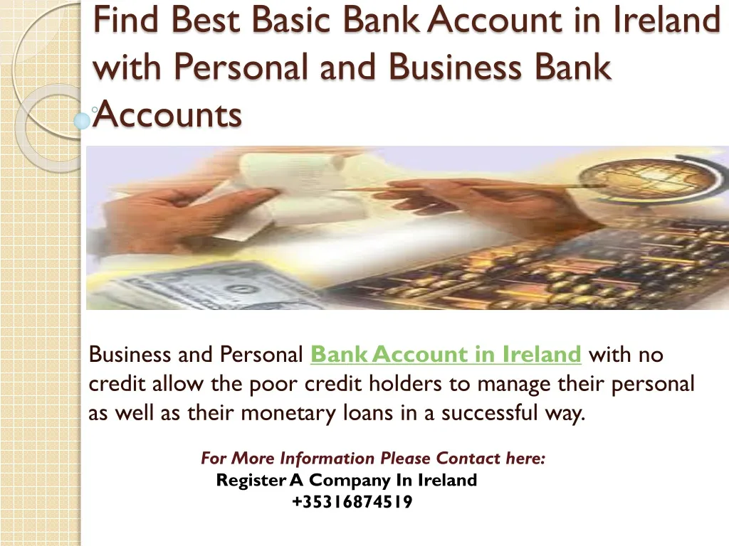 find best basic bank account in ireland with personal and business bank accounts