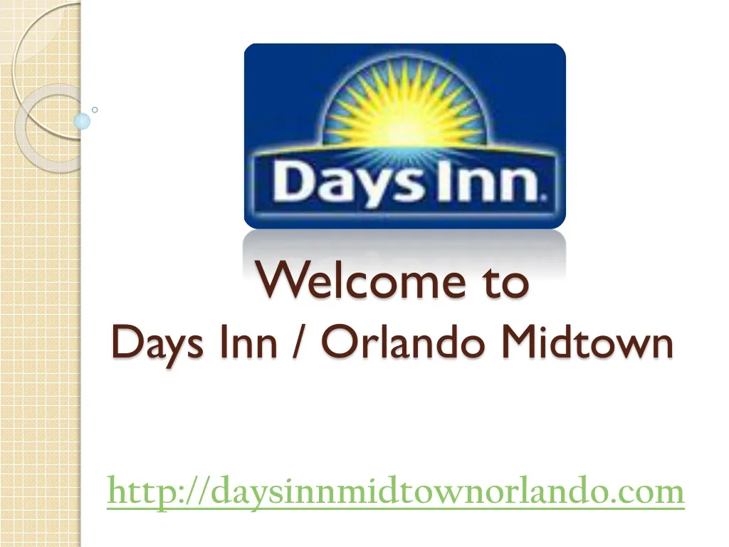 welcome to days inn orlando midtown