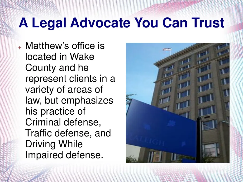 a legal advocate you can trust