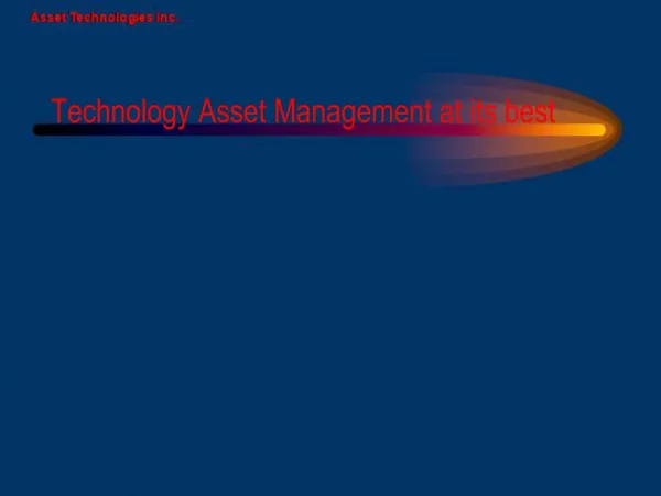 Technology Asset Management at its best