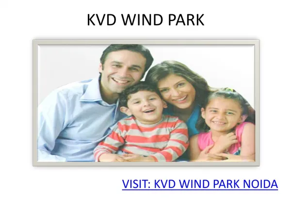 Kvd windpark an furustic houising Noida