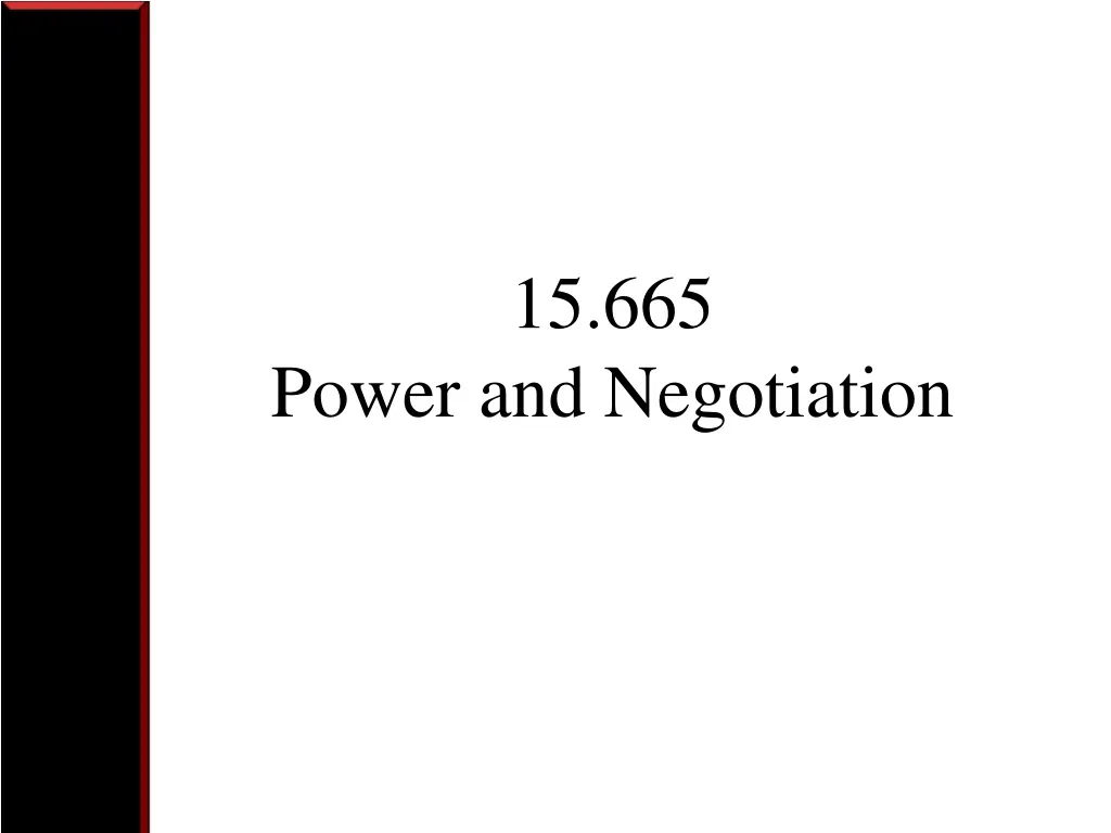 15 665 power and negotiation