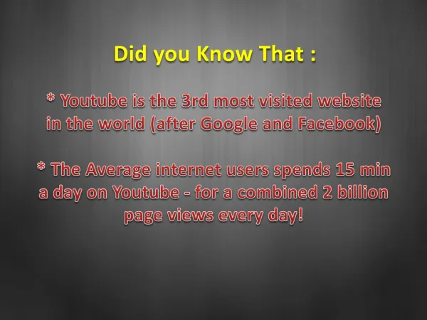 Did you Know That :