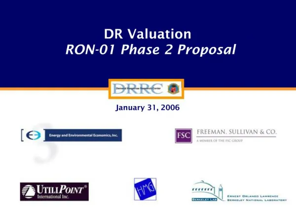 DR Valuation RON-01 Phase 2 Proposal