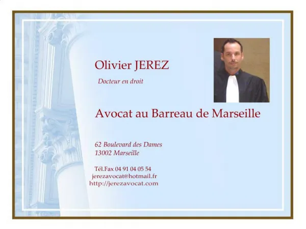Olivier JEREZ Docteur en droit
