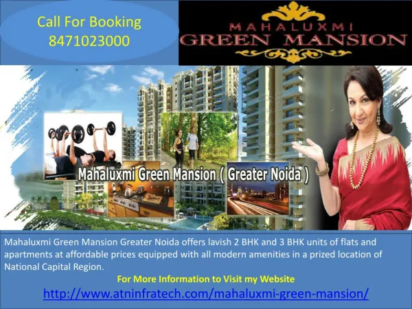 Mahaluxmi Green Mansion Flats Call for Booking 8471023000