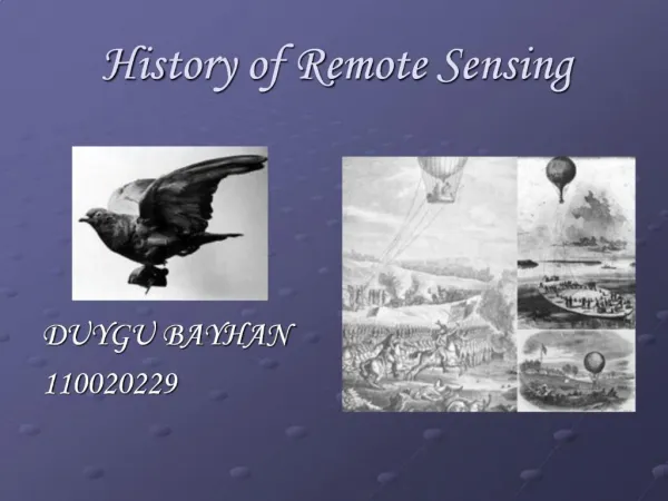 History of Remote Sensing