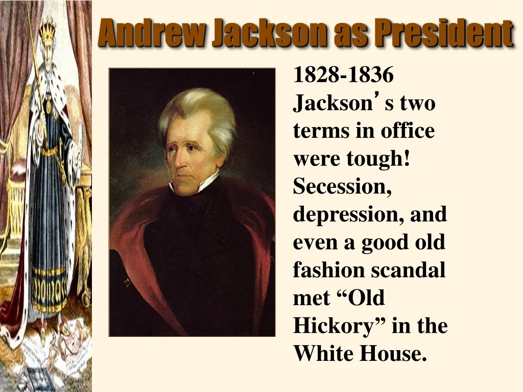 andrew jackson as president