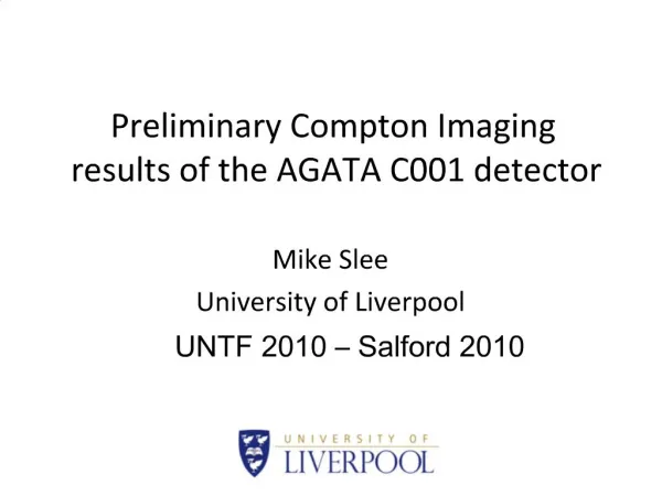 Preliminary Compton Imaging results of the AGATA C001 detector