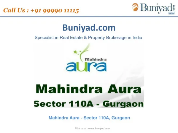 Mahindra Aura Offers 3 and 4 bhk apartments