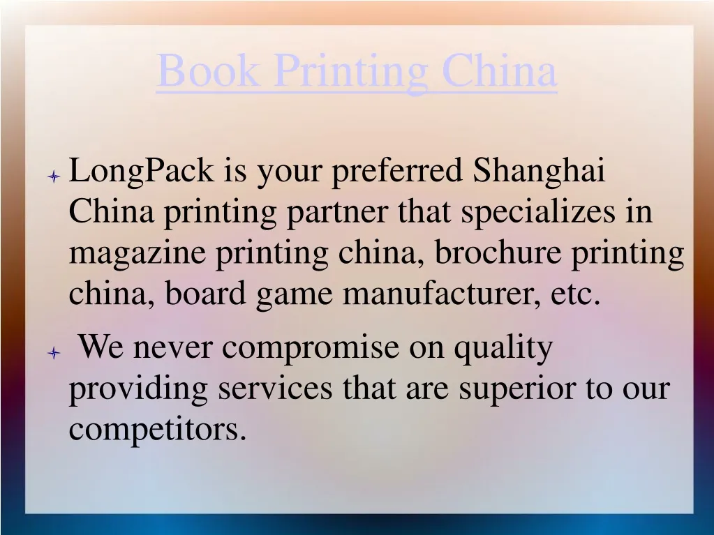 book printing china