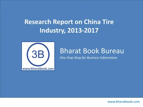 Research Report on China Tire Industry, 2013-2017