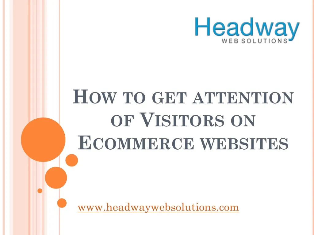 how to get attention of visitors on ecommerce websites