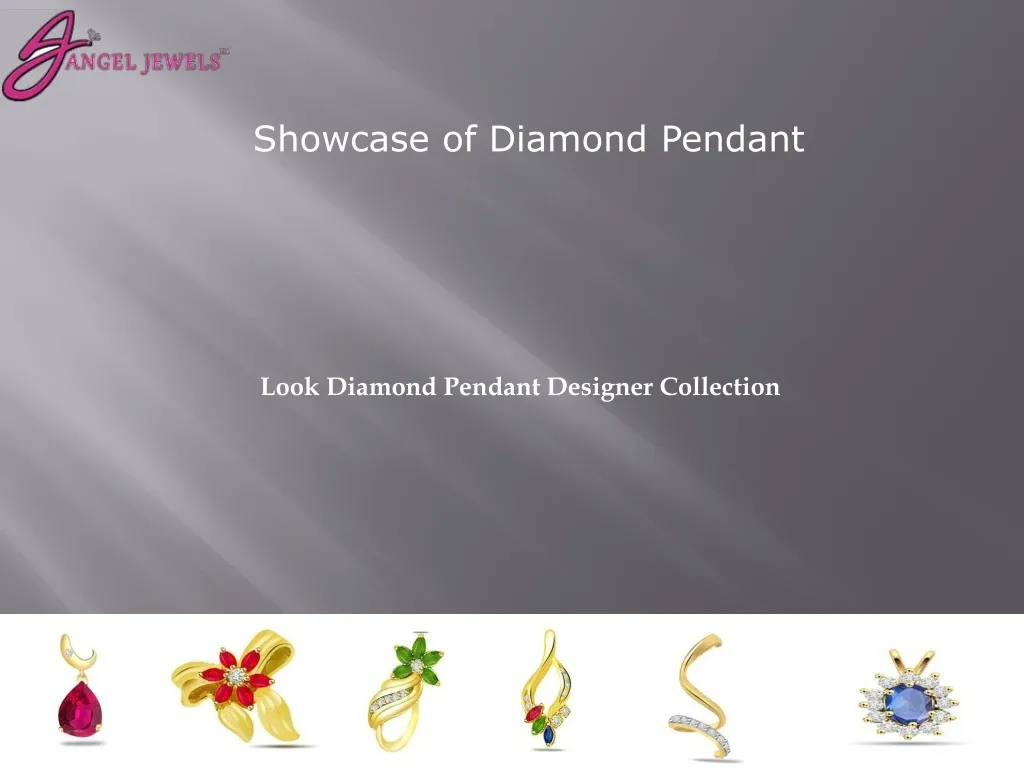 showcase of diamond pendant