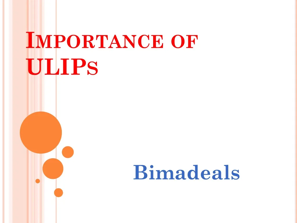 importance of ulips
