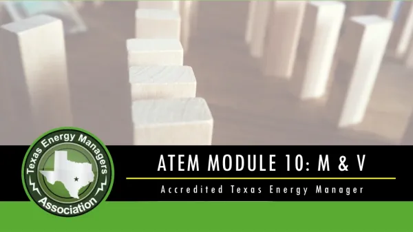 ATEM MODULE 10: M &amp; V