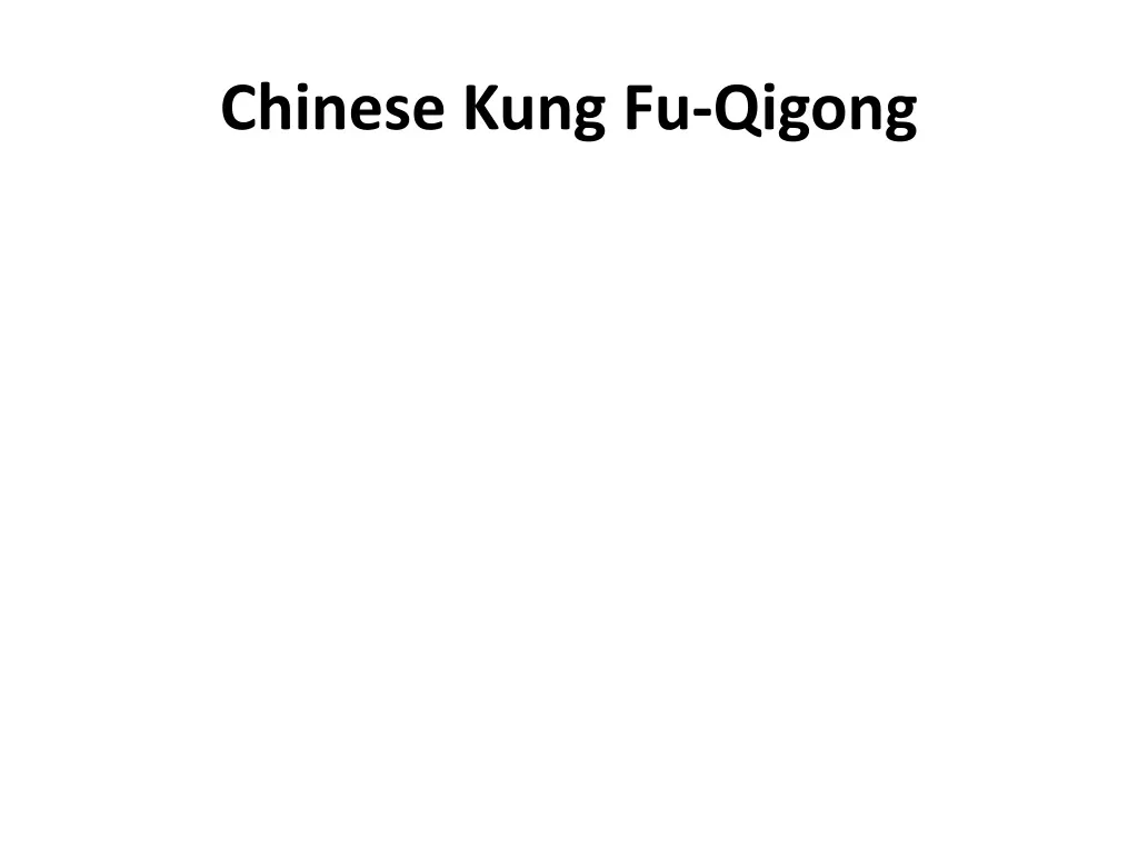 chinese kung fu qigong