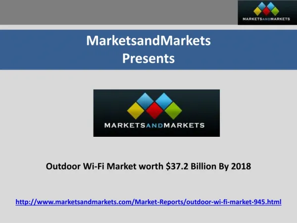 Outdoor Wi-Fi Market | Outdoor Hotspots Market
