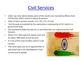 Civil Services - slide 1