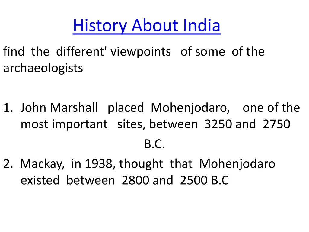 history about india
