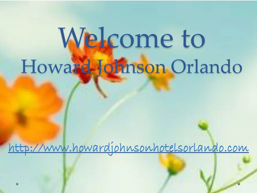 welcome to howard johnson orlando