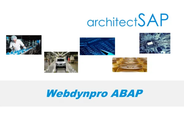 Webdynpro with ABAP