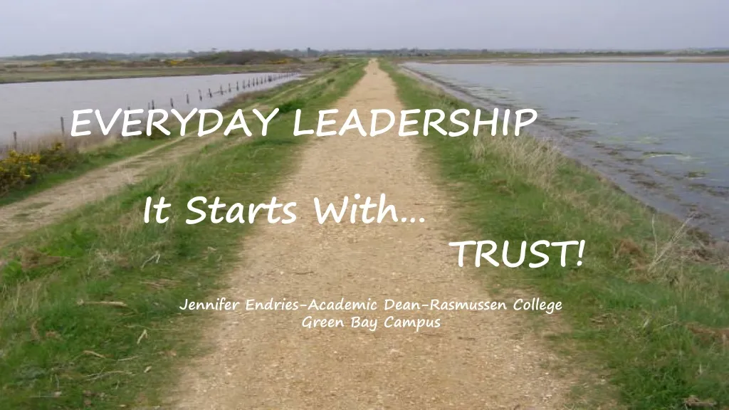 everyday leadership it starts with trust