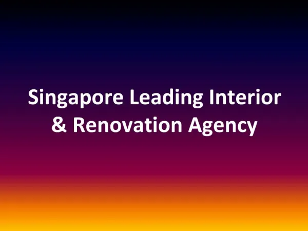 Renovation Contractor Singapore