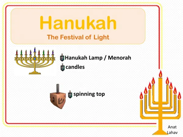 Hanukah The Festival of Light